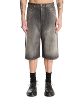 Gray Wide-Leg Denim Shorts - ACNE STUDIOS | PLP | Antonia