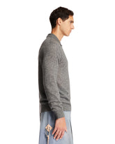 Gray Knitted Polo | PDP | Antonia