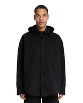 Black Denim Shirt Parka - BALENCIAGA | PLP | Antonia