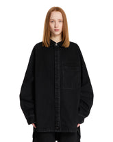 Black Herculean Cotton Shirt - ENTIRE STUDIOS | PLP | Antonia