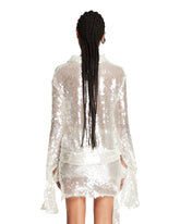 White Sequin Top | PDP | Antonia