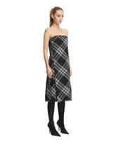 Gray Check Wool Kilt Dress | PDP | Antonia