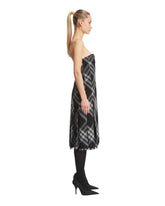 Gray Check Wool Kilt Dress | PDP | Antonia