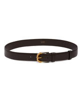 Brown Two-Tone Buckle Belt | PDP | Antonia