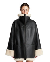 Black Shearling Jacket - Women | PLP | Antonia