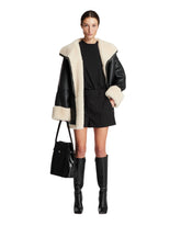 Black Shearling Jacket - Women | PLP | Antonia