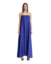 Blue Silk Long Dress - ROHE WOMEN | PLP | Antonia