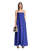 Blue Silk Long Dress - ROHE | PLP | Antonia