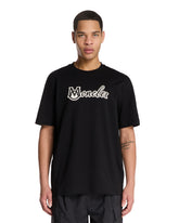 Black T-Shirt with Varsity Logo - MONCLER | PLP | Antonia