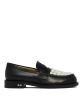 Black Leather Loafers - MACH & MACH WOMEN | PLP | Antonia