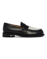 Black Leather Loafers | PDP | Antonia