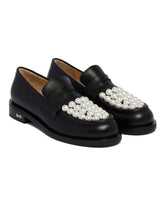 Black Leather Loafers - MACH & MACH WOMEN | PLP | Antonia