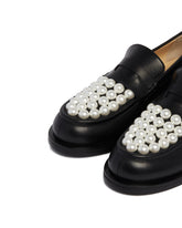 Black Leather Loafers | PDP | Antonia