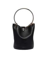 Black Ring Large Bucket Bag | PDP | Antonia