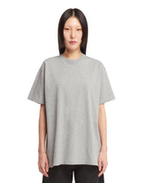 Gray Cotton T-Shirt - Toteme studio women | PLP | dAgency