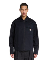 Blue Cotton Shirt Jacket - MONCLER | PLP | Antonia