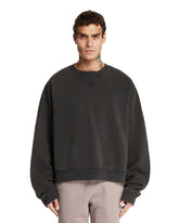 Black Cotton Crewneck Sweatshirt - ENTIRE STUDIOS | PLP | Antonia