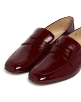 Burgundy Leather Loafers | PDP | Antonia