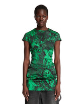 Green Printed Top - ACNE STUDIOS WOMEN | PLP | Antonia