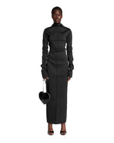 Black Draped Dress - ACNE STUDIOS WOMEN | PLP | Antonia