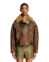 Brown Shearling Jacket - ACNE STUDIOS | PLP | Antonia