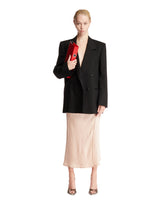 Beige Satin Wrap Skirt - Women's clothing | PLP | dAgency