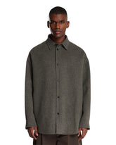 Gray Wool Overshirt | PDP | Antonia