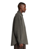 Gray Wool Overshirt | PDP | Antonia