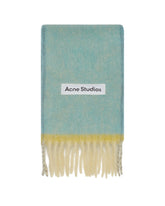 Blue Wool Mohair Scarf - Women | PLP | Antonia