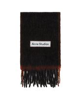 Black Wool Mohair Scarf - ACNE STUDIOS WOMEN | PLP | Antonia