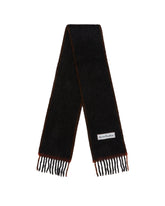 Black Wool Mohair Scarf - Women | PLP | Antonia