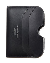 Black Leather Card Holder - Acne studios men | PLP | Antonia