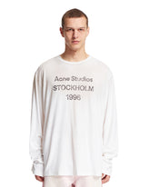 White Long Sleeve T-shirt - Acne studios men | PLP | Antonia