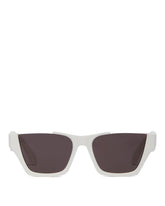 White Rectangular Sunglasses - Women | PLP | Antonia