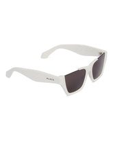 White Rectangular Sunglasses - Women | PLP | Antonia