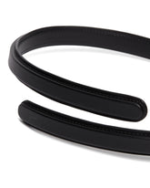 Black Flex Twist Slim Belt - Women | PLP | Antonia