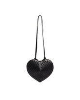 Black Leather Coeur Bag | PDP | Antonia