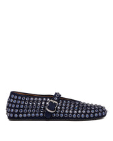 Blue Rhinestones Ballerina - Women's flats | PLP | Antonia