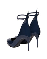 Blue Patent Leather Pumps | PDP | Antonia