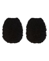 Black Wool Bubble Cuffs | PDP | Antonia