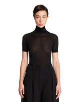 Black Short Sleeve Bodysuit - Women | PLP | Antonia