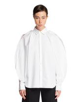 White Puff Sleeves Shirt - Women | PLP | Antonia