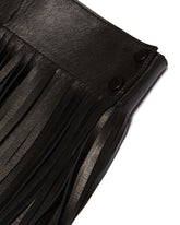Black Fringed Leather Belt | PDP | dAgency
