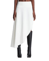 White Asymmetrical Flowing Skirt - Women | PLP | Antonia