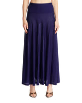 Blue Fluid Knitted Skirt | PDP | Antonia