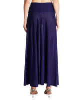 Blue Fluid Knitted Skirt | PDP | Antonia