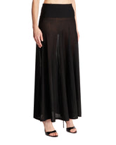 Black Fluid Knitted Skirt | PDP | Antonia