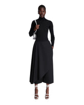 Black Asymmetrical Pants Skirt - Women | PLP | Antonia