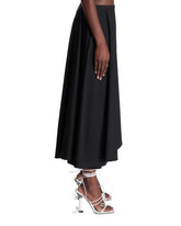 Black Asymmetrical Pants Skirt | PDP | Antonia