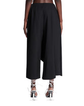 Black Asymmetrical Pants Skirt | PDP | Antonia